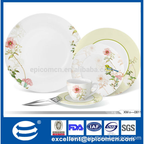 nice flower painting decal ceramic china porcelain dinnerware table goods for home decoration